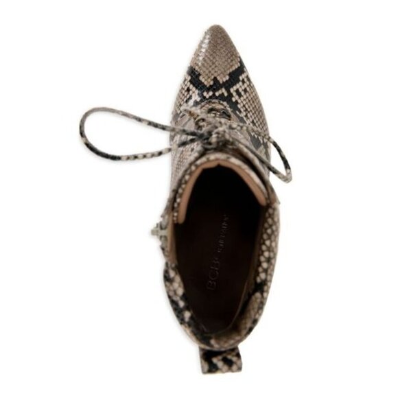 BCBGeneration Hinna Snakeskin Embossed Booties Size 5 - Picture 8 of 11